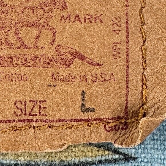 VTG 80s Levi's Mens L Type III Trucker Jacket Aztec Blanket Lined USA Made 70417 - Picture 5 of 14